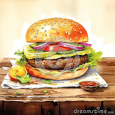 Delicious_Burgers1 Stock Photo