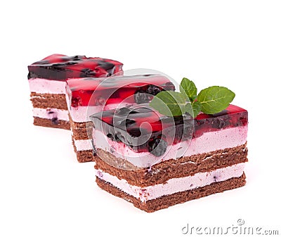 Delicious cake piece Stock Photo