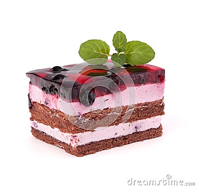 Delicious cake piece Stock Photo