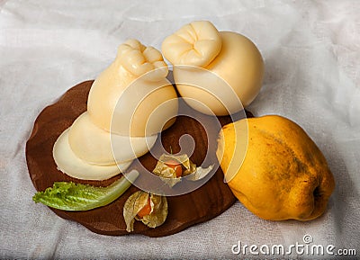 Delicious cheese on the table Stock Photo