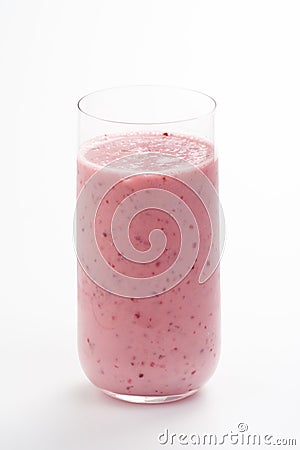 A delicious cherry milkshake Stock Photo