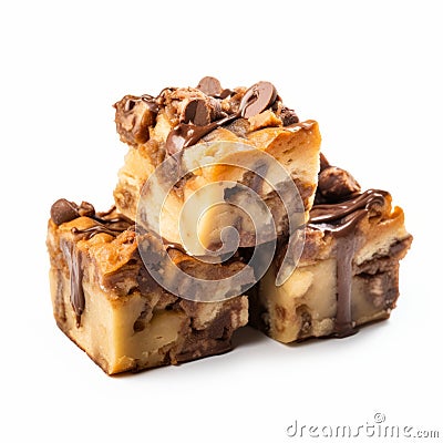 Delicious Chocolate Cookie Candy Bars With A Cheesy Twist Stock Photo