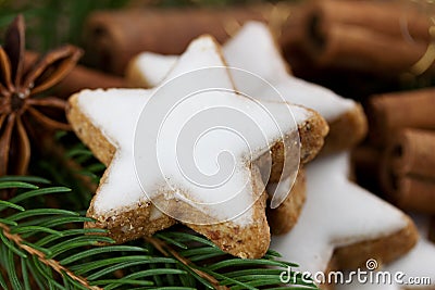 Delicious christmas cookies Stock Photo
