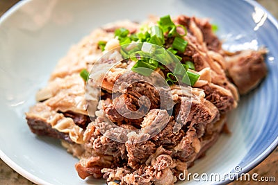 Delicious classic Cantonese dish, beef brisket in clear soup Stock Photo