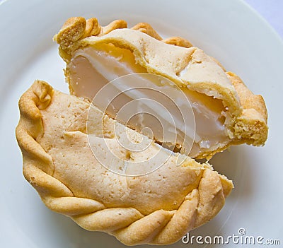 Delicious coconut pie. Stock Photo