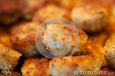 Delicious crab cake appetizers Stock Photo