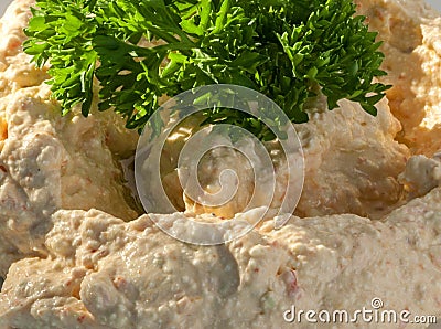 Delicious creamy salad Stock Photo