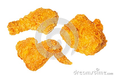 Delicious crispy fried chicken Vector Illustration