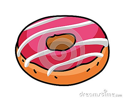 Delicious donut vector Vector Illustration