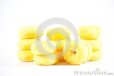 Delicious donut on a white background Stock Photo