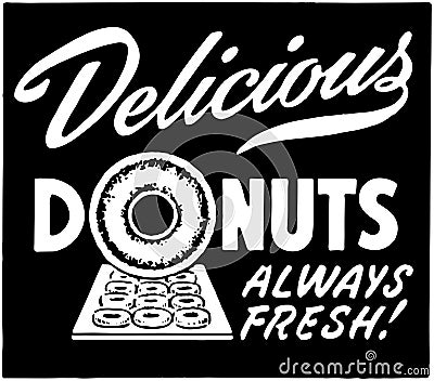 Delicious Donuts Vector Illustration