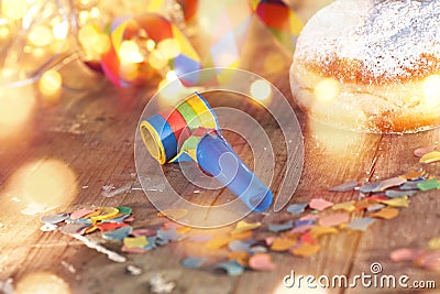 Delicious donuts for carnival Stock Photo