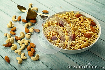 Delicious dry fruits mixture. Stock Photo