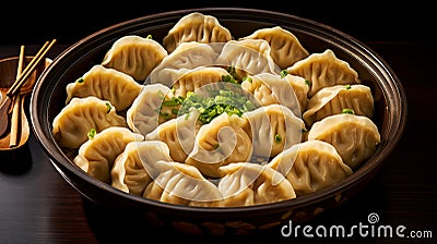 Delicious Dumplings: A Culinary Journey Through Asian Flavors Stock Photo