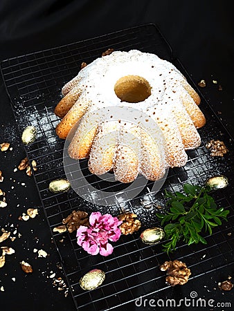 Delicious Easter cake easy to bake Stock Photo