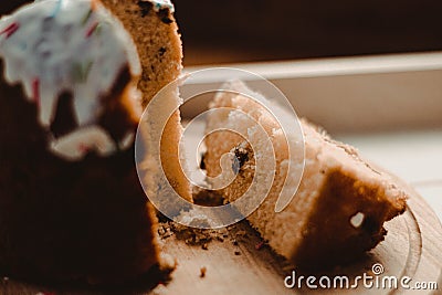 Delicious Easter Cake For A Whole Family Celebration Stock Photo
