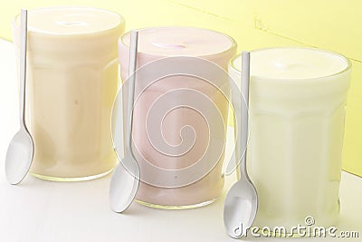 Delicious fresh yogurt Stock Photo