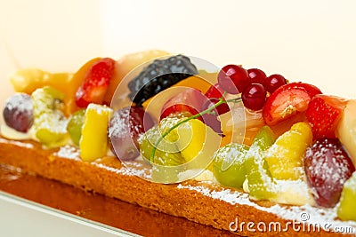 Delicious fruit cake Stock Photo