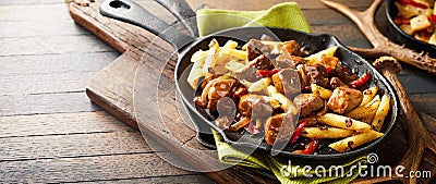 Delicious German wild deer venison goulash Stock Photo