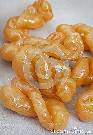 golden braids of sweet tasty goodness Stock Photo