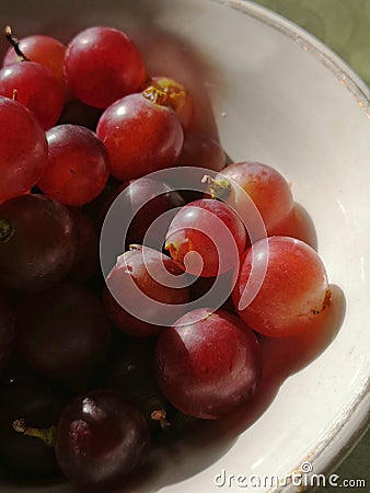 Delicious grape in the plate Stock Photo