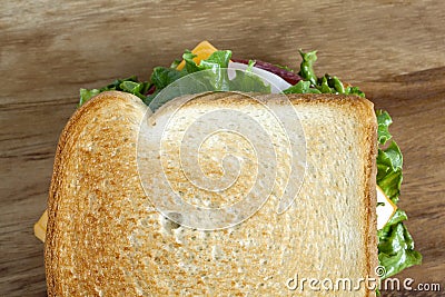 Delicious ham sandwich Stock Photo