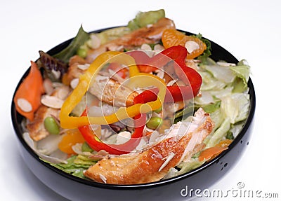 Delicious healthy salad Stock Photo