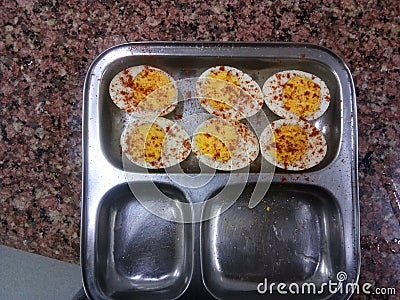 Delicious Indian egg tasty dish Stock Photo