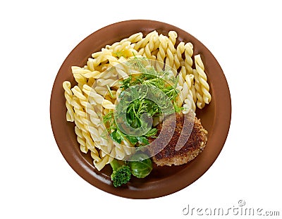 Delicious macaroni pasta Stock Photo