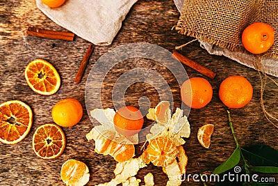 Delicious mandarin Stock Photo