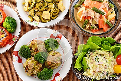 Delicious meals Stock Photo