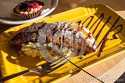 Delicious Mediterranean Plate in Rome Stock Photo