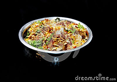 Delicious Mutton biryani Stock Photo