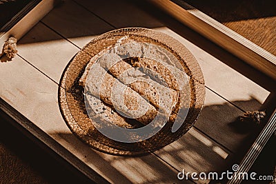 Delicious pancakes on a sunny day Stock Photo