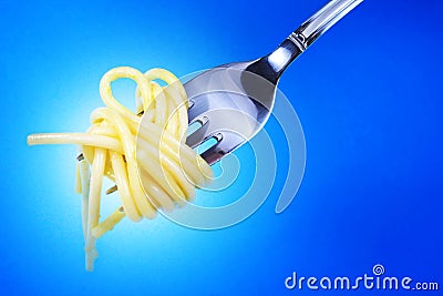 Delicious pasta close-up Stock Photo