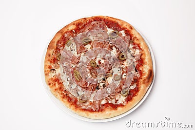 Pizza whitebackground Stock Photo