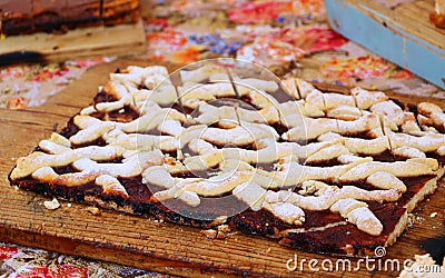 Delicious plum cake Stock Photo