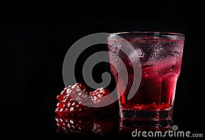 Delicious pomegranate cocktail Stock Photo