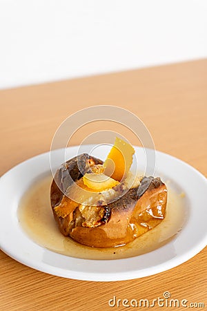 Reineta apple, a sweet and cinnamon-infused dessert Stock Photo