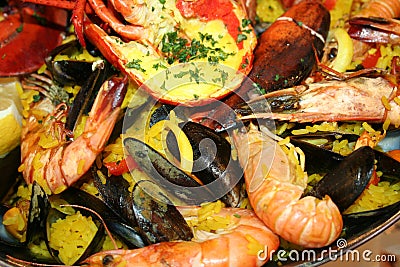 Delicious seafood Stock Photo