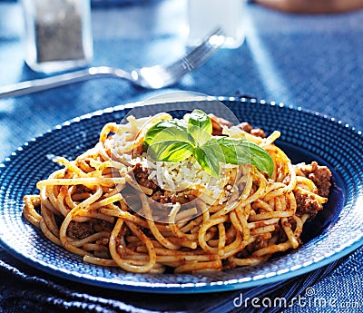 Delicious spaghetti Stock Photo