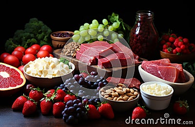 A Delicious Spread of Culinary Delights Stock Photo