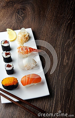 Delicious sushi meal Stock Photo