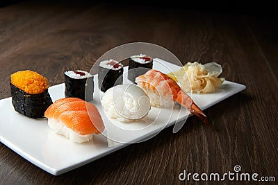 Delicious sushi meal Stock Photo