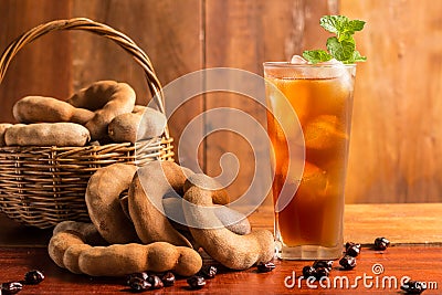 Delicious sweet drink tamarind Stock Photo