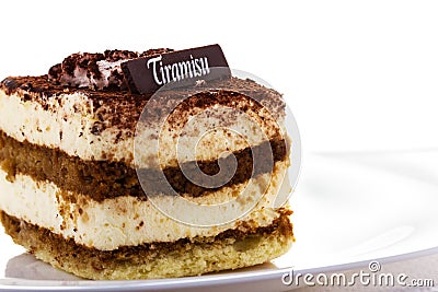 tiramisu dessert Stock Photo