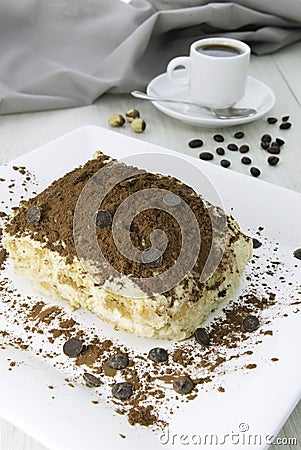 Delicious tiramisu dessert Stock Photo