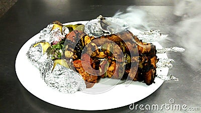 The delicious traditional shish taouk Stock Photo