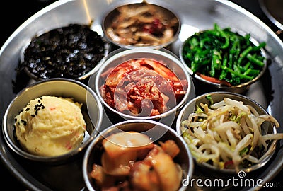 Delicious vegetable cooking meal food fresh dish korean Stock Photo