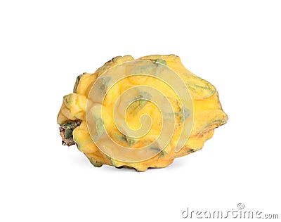 Delicious yellow dragon fruit isolated on white Stock Photo